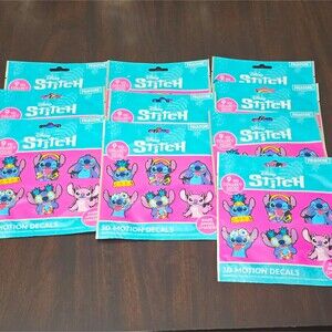 Lot Paladone Disney Stitch & Angel 3D Motion Decal PP13382LS x10